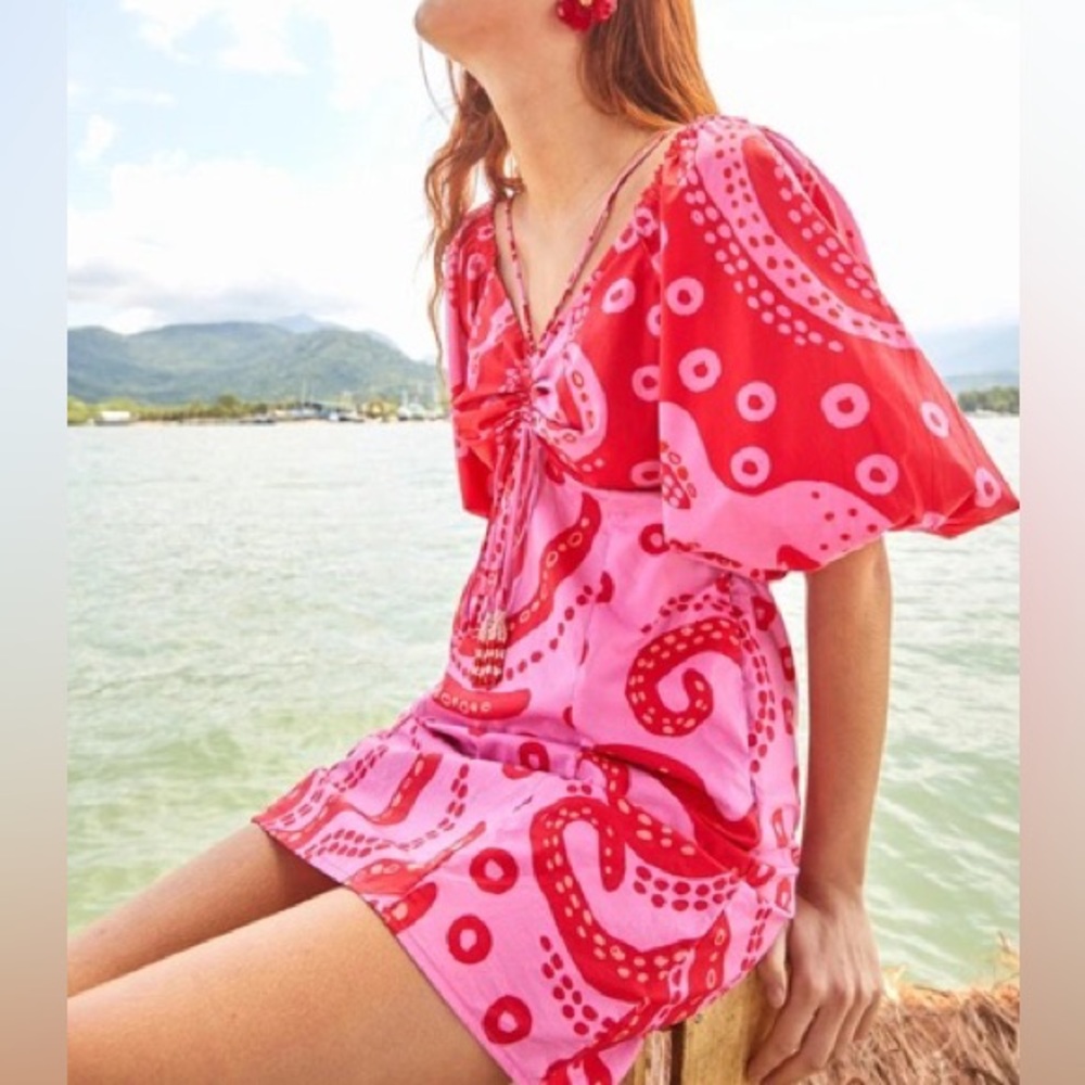 Farm Rio Octocool Mini Dress XS NWT